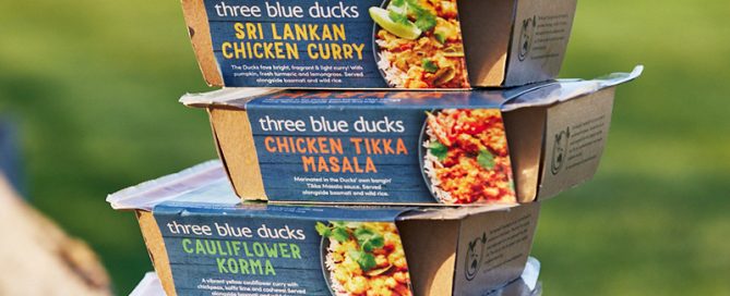 Three Blue Ducks ready-made meals stocked on Milkrun