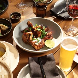 Spring dining at Three Blue Ducks Bellingen