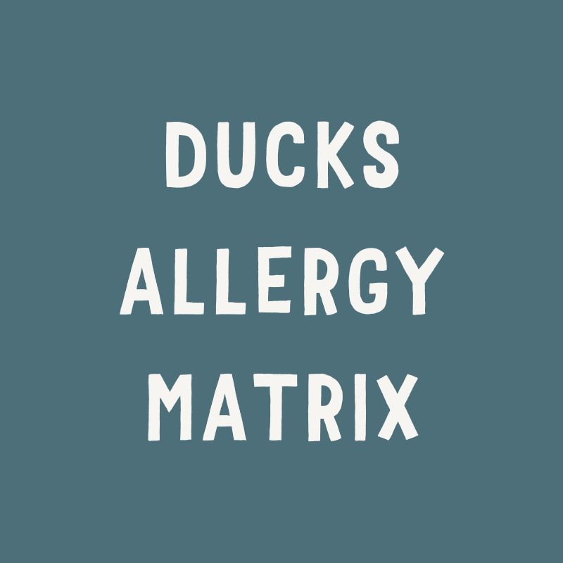 Ducks Byron Allergy Matrix