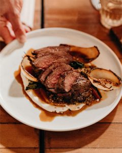 Three Blue Ducks dinner menu