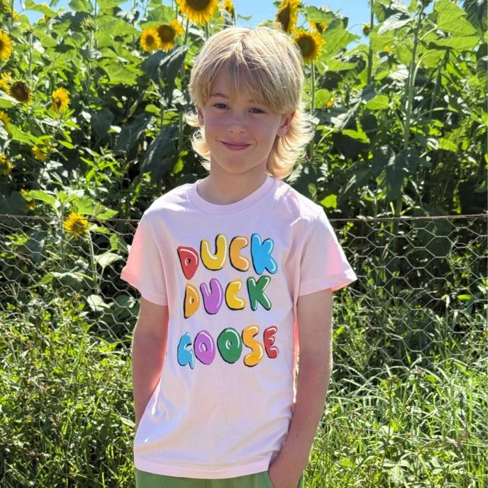 Three Blue Ducks | Duck Goose Kids T-shirt - Image 3